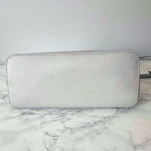 Kate Spade Grove Street Carli Gray Boar Embossed Leather Satchel & Crossbody Bag - Picture 8 of 15